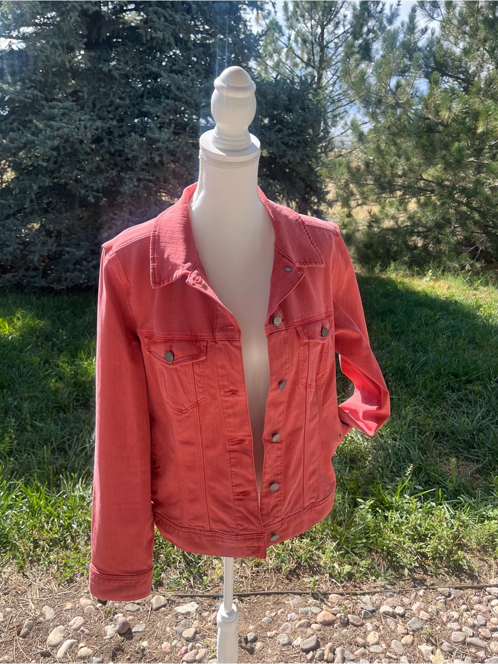 Liverpool Coral Denim Jacket - Women